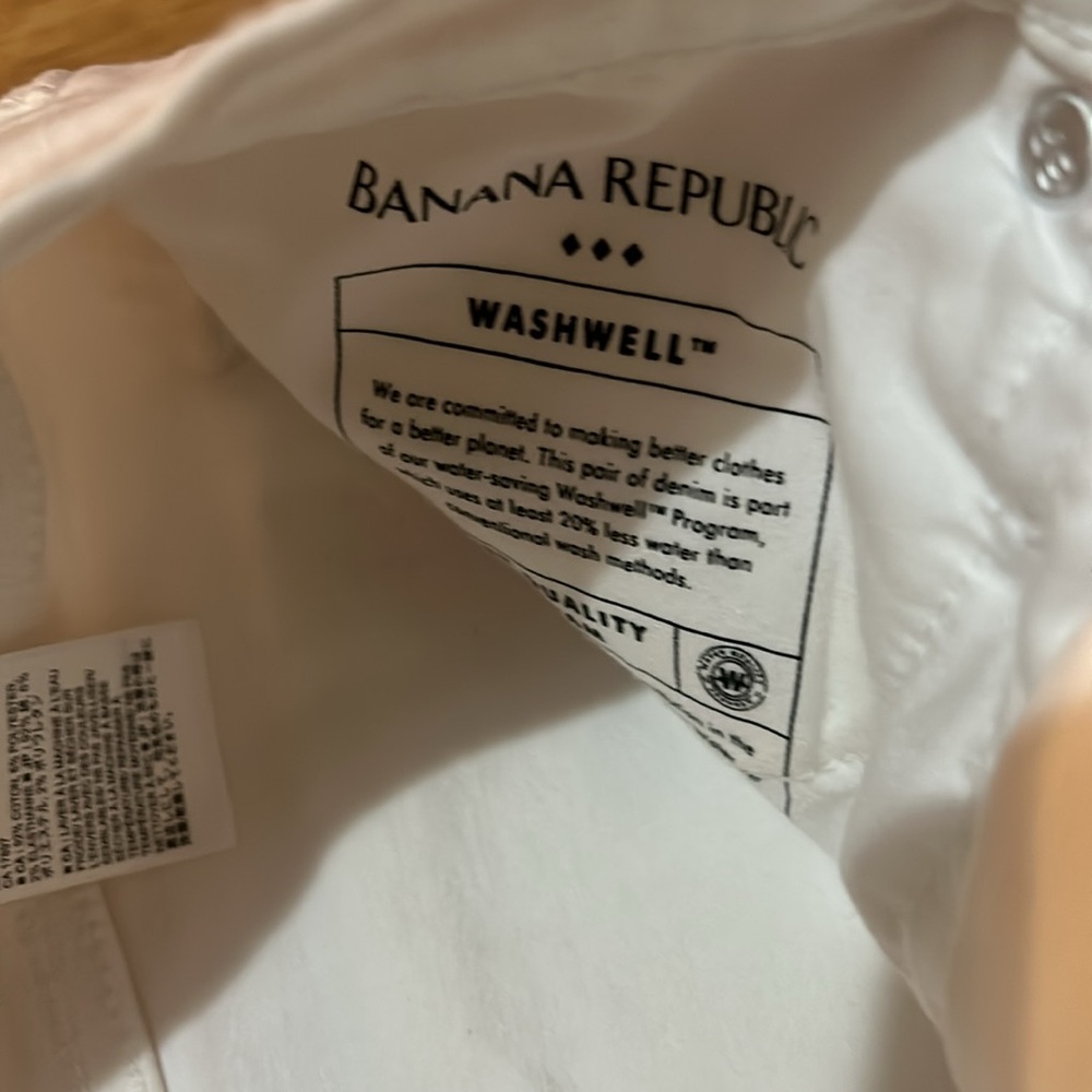Banana Republic Stylish Women's White High Rise Skinny Jeans Size 27 / 4 - Picture 7 of 11